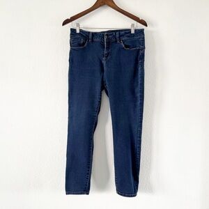 Jeans Stretch High Rise Skinny Leg Medium Wash Size 8 Everyday Versatile Staple